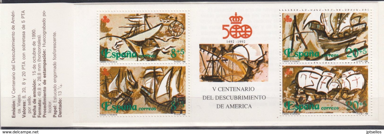 ESPAÑA 1990 CARNET Nº 3079-C NUEVO - Blocs & Feuillets