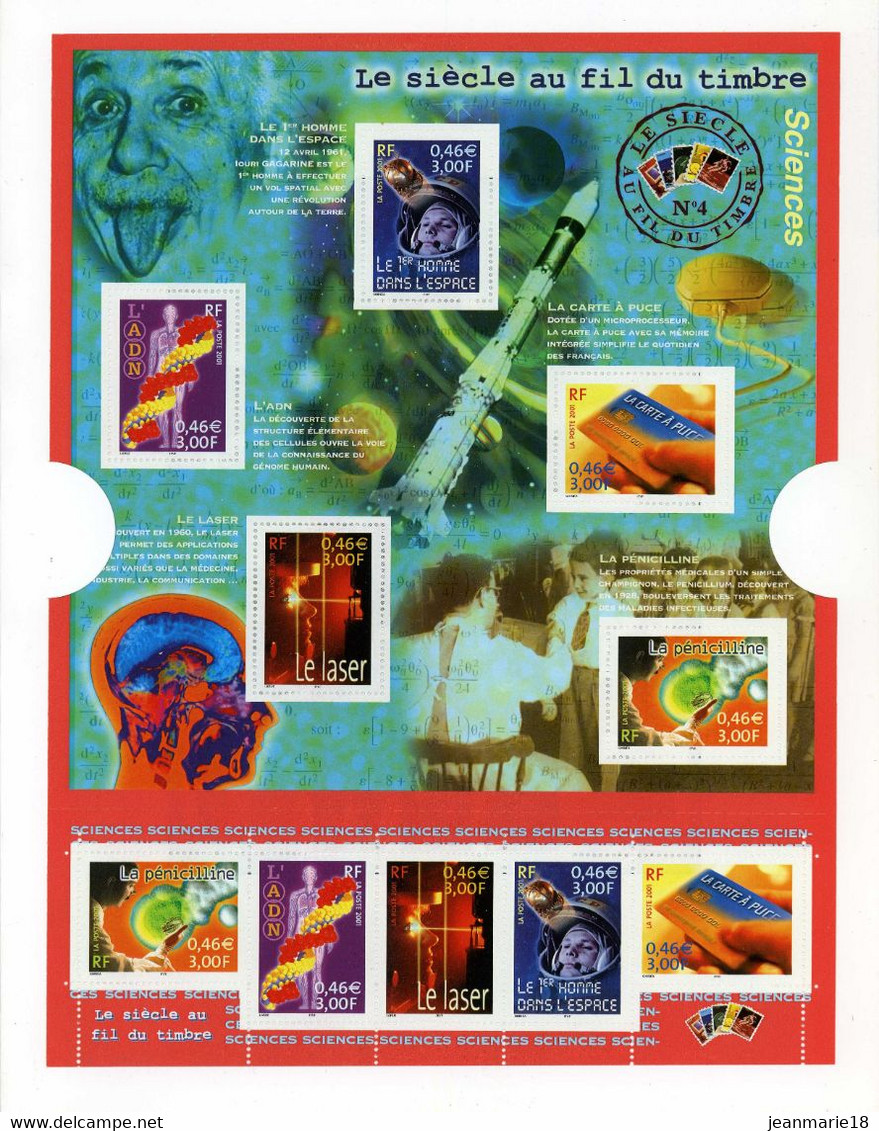 TIMBRES DE FRANCE NEUF ANNEE 2001 QUASI COMPLET AVEC BLOCS ET 4 CARNETS - 2000-2009