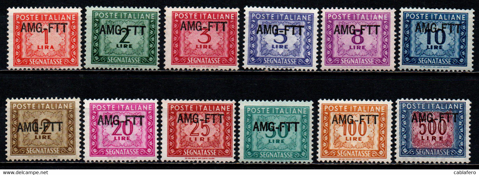 TRIESTE A - AMGFTT - 1949 - SEGNATASSE - MANCA IL 6 LIRE - MNH - Fiscaux