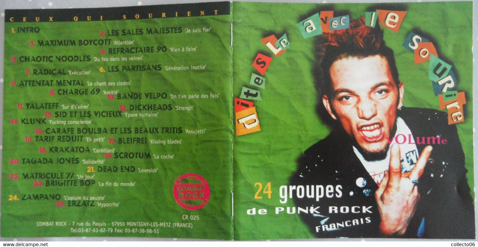 CD Punk Dites Le Avec Le Sourire 2 Tagada Jones Sales Majestés Charge 69 - Punk