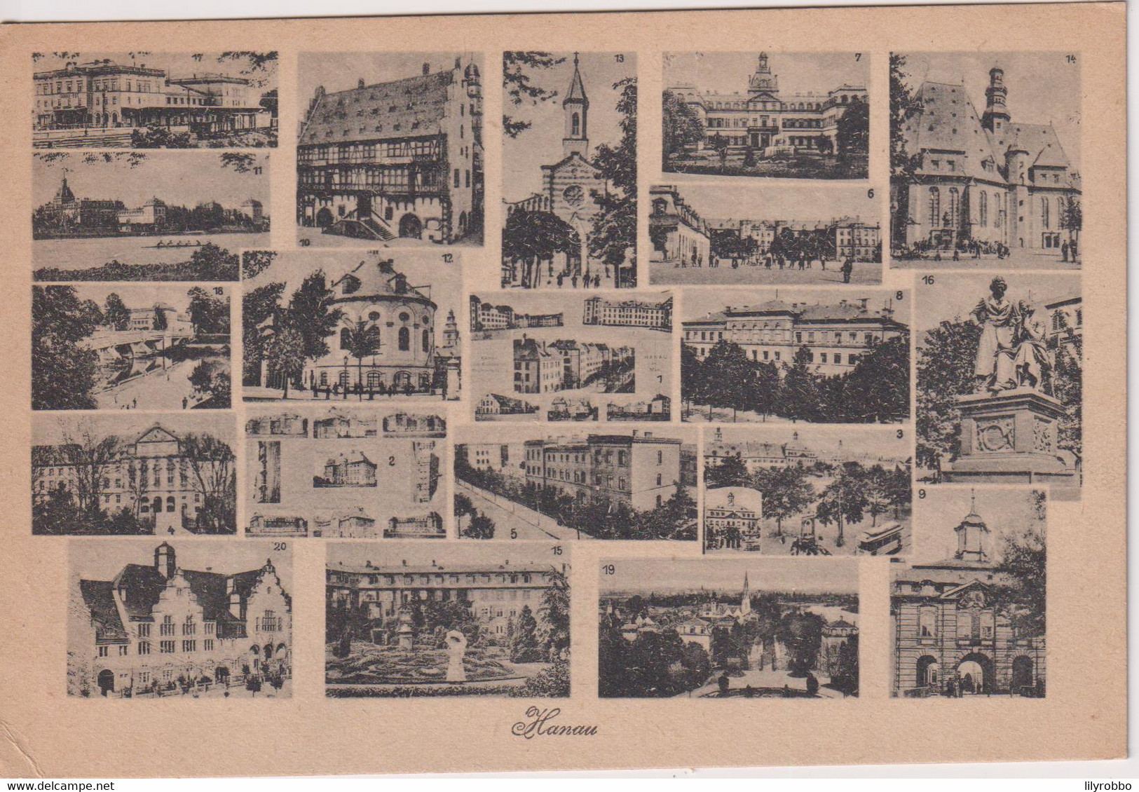 GERMANY - Multi-view Postcard Of HANAU - Hanau