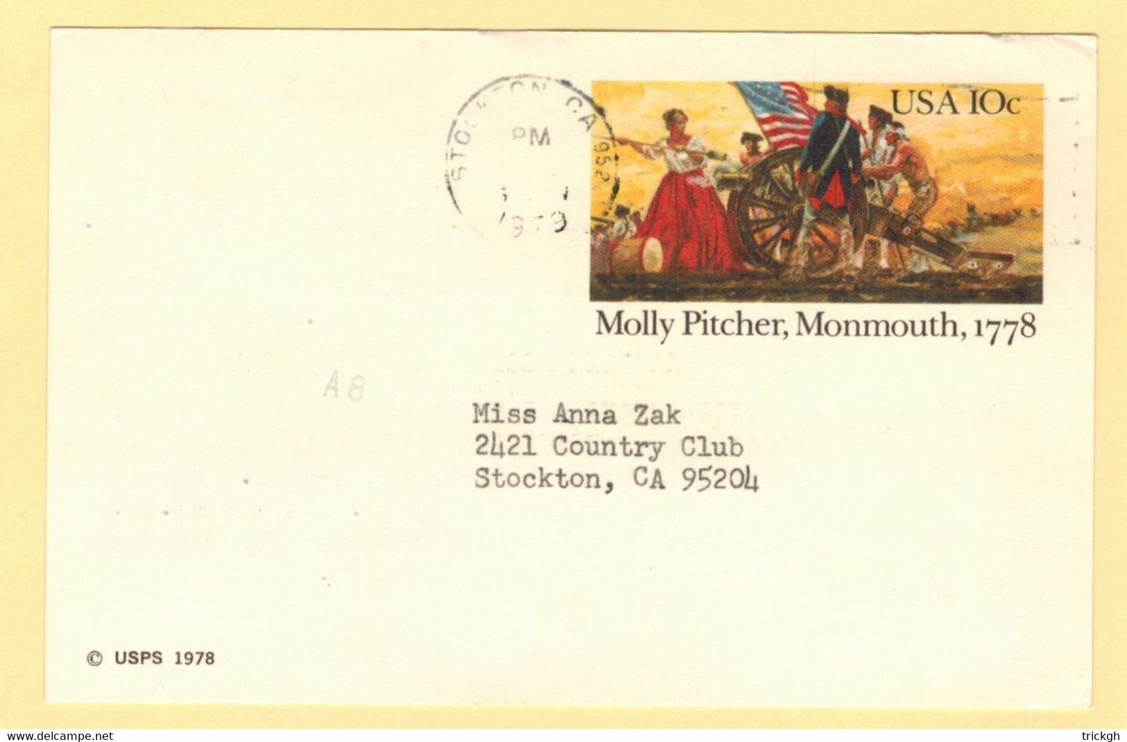 UX77 Stockton CA 1979 / Molly Pitcher Monmouth - 1961-80