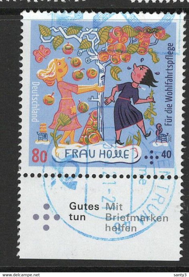 Duitsland 2021 Mi 3585, Frau Holle, Welvaart, Toeslag, Mooi Gestempeld - Used Stamps