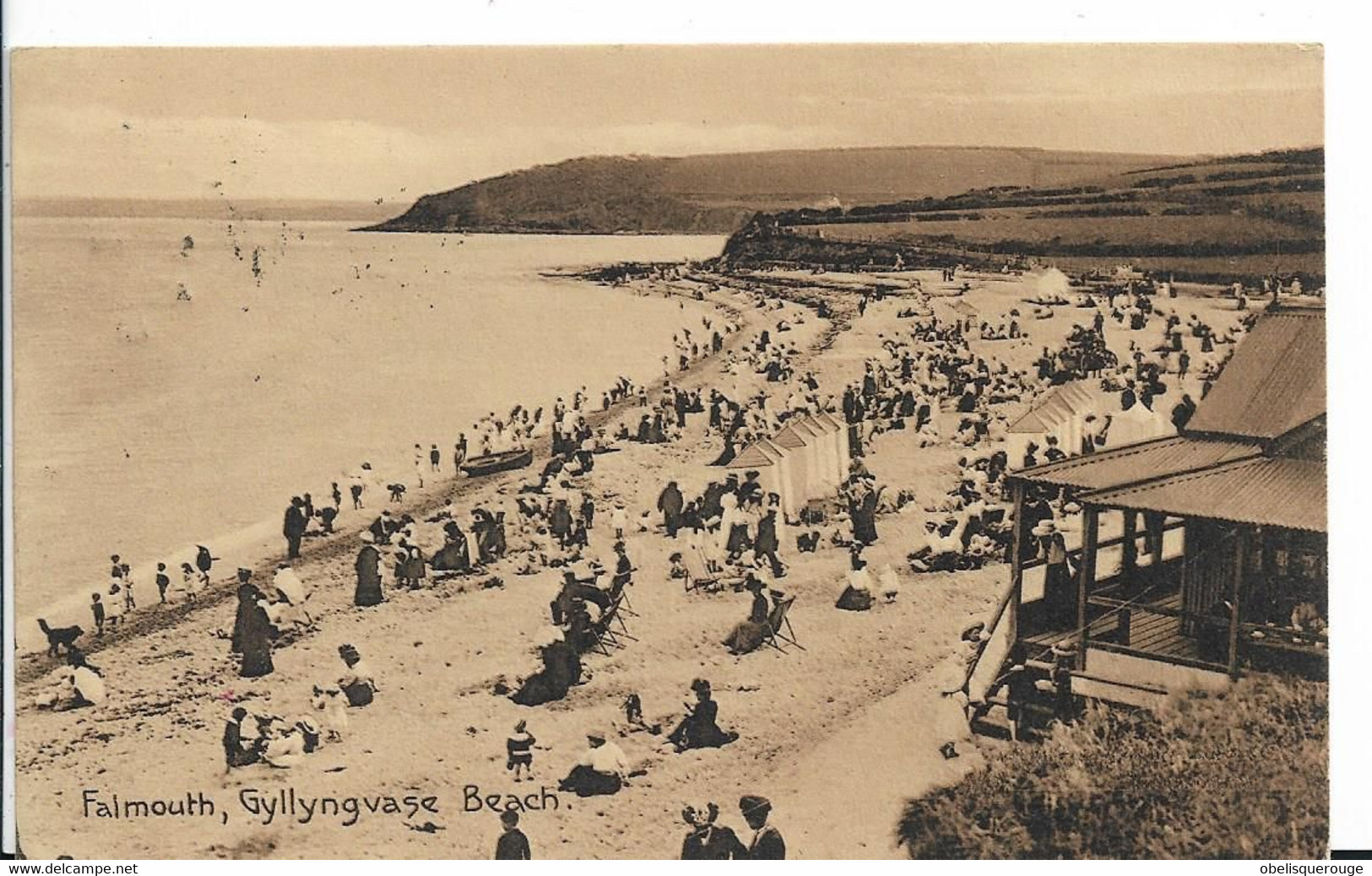 Falmouth - Gyllyngvase  Beach BELLE ANIMATION VERS 1912 - Falmouth