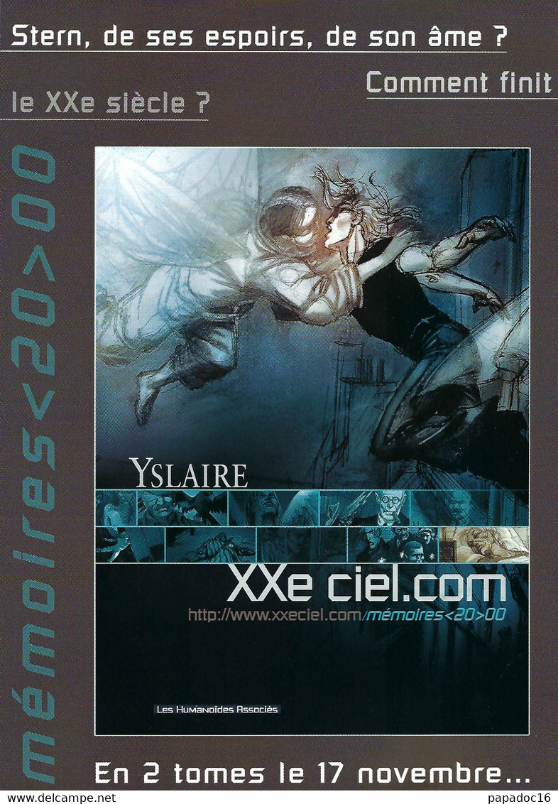 BD - Dossier De Presse - XXe Ciel - Yslaire 2004 - XXe Ciel.com / Mémoire <19>00 [dépliant] - Presseunterlagen
