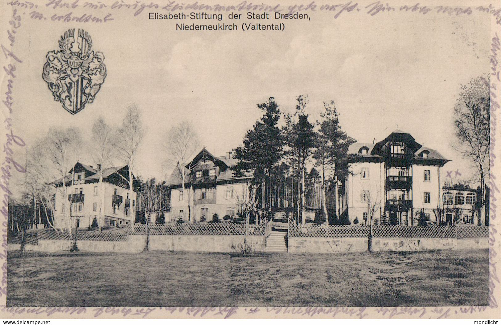 Elisabeth-Stiftung Der Stadt Dresden, Niederneukirch (Valtental). (Neukirch/Lausitz). Feldpost 1915. - Neukirch (Lausitz)