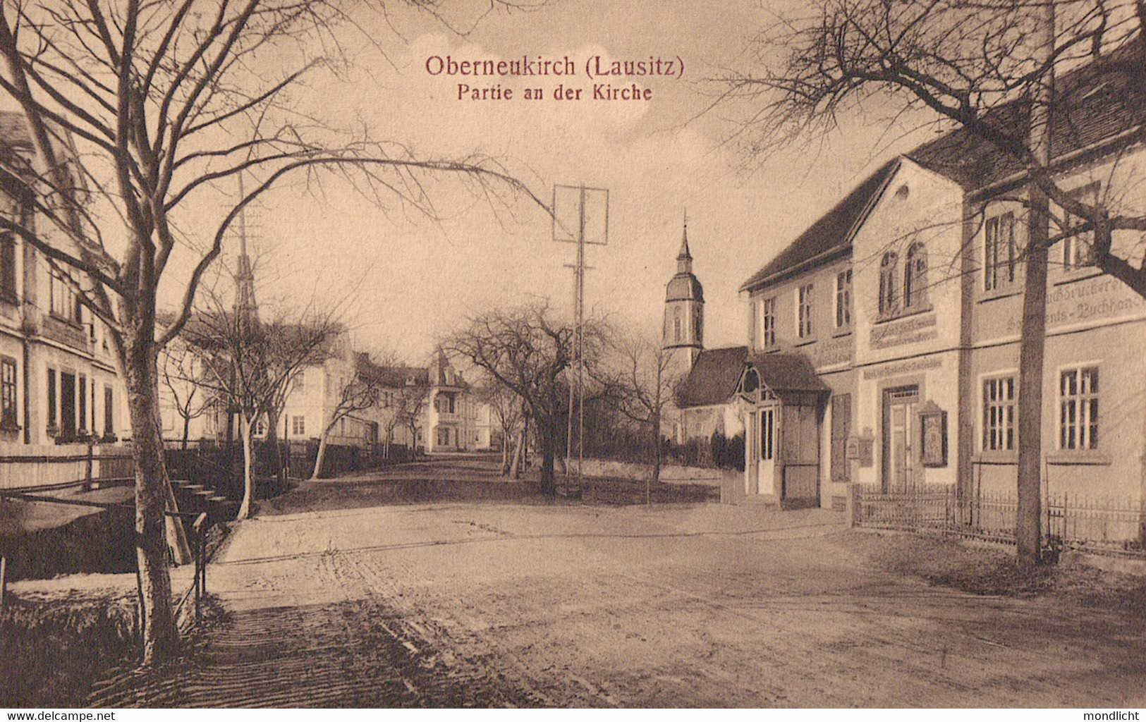 Oberneukirch (Lausitz). Partie An Der Kirche. (1910, Neukirch/Lausitz). - Neukirch (Lausitz)