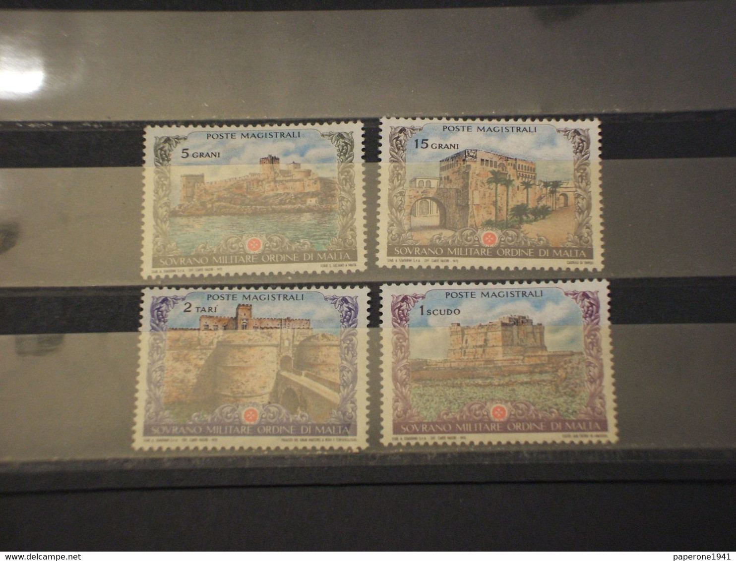 SOVRANO MILITARE ORDINE DI MALTA - 1972 FORTEZZE 3 VALORI  - NUOVO(++) - Malte (Ordre De)