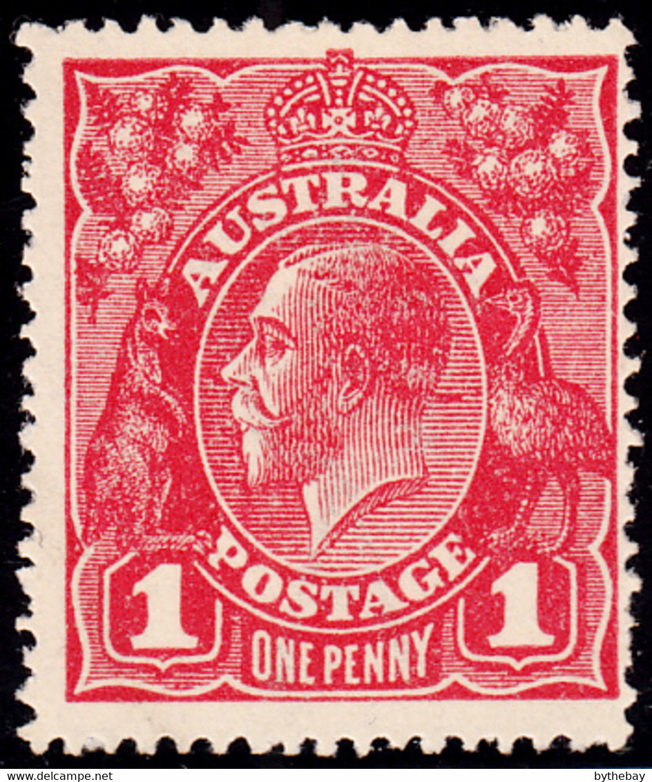 Australia 1914-24 MH Sc #21 1p George V Red Variety - Neufs