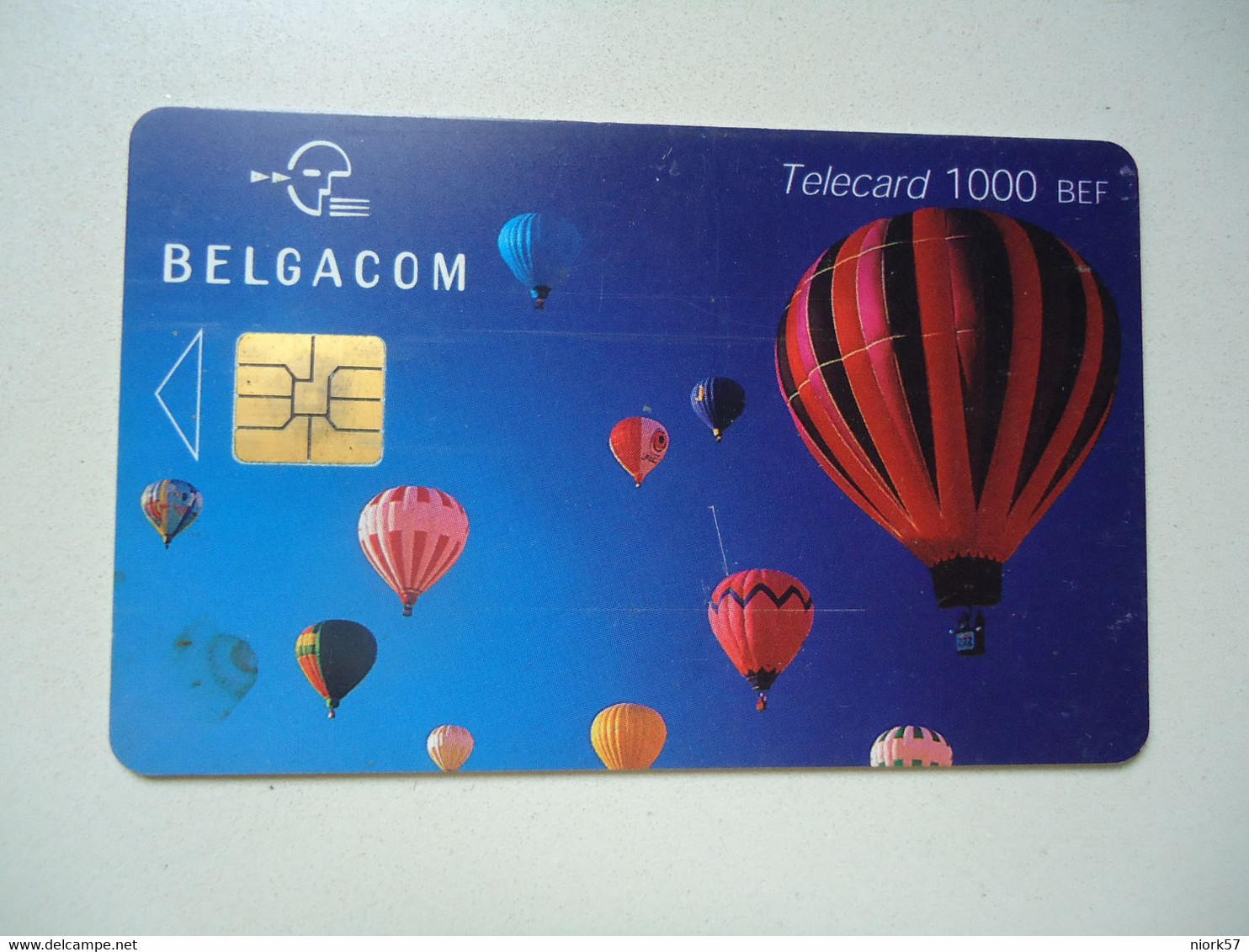 BELGIUM   USED CARDS   BALLOON UNIT 1000 - Otros & Sin Clasificación