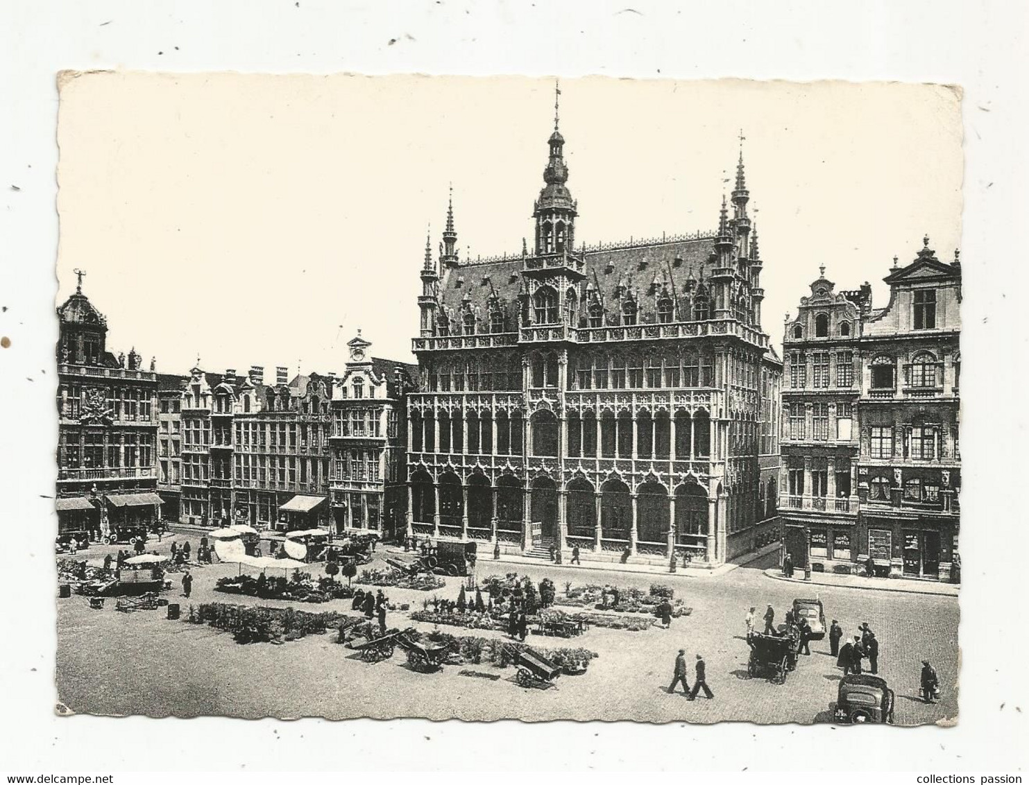 Cp, Commerce ,marché , Belgique , BRUXELLES , Grand'place , Maison Du Roi, Voyagée 1960, 2 Scans - Markets