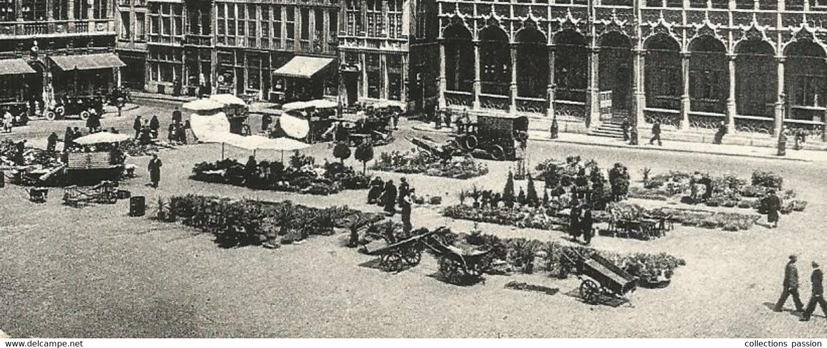 Cp, Commerce ,marché , Belgique , BRUXELLES , Grand'place , Maison Du Roi, Voyagée 1960, 2 Scans - Märkte