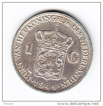 COINS    PAYS-BAS     KM  161.2     1944  .   ( 23 ) - 1 Florín Holandés (Gulden)