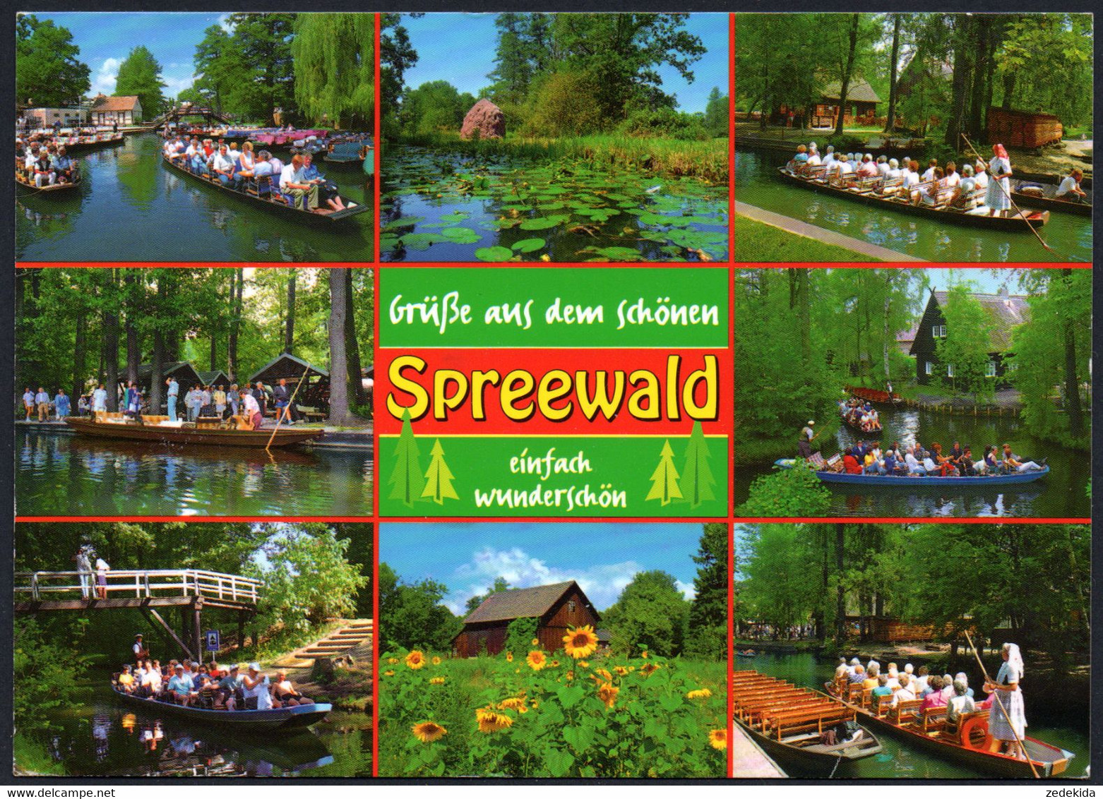 D2401 - Spreewald - Verlag Schöning - MBK 9 Bildkarte - Luebben (Spreewald)