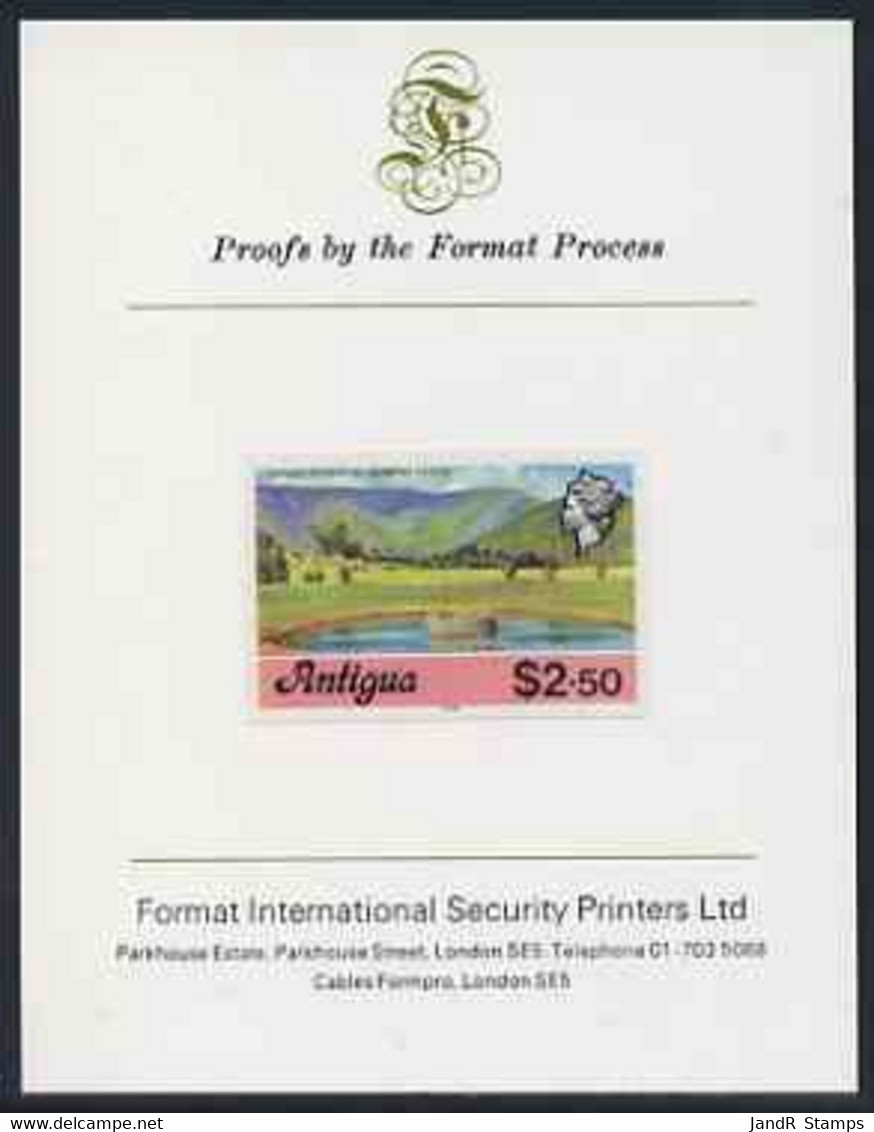 Antigua 1976 Irrigation Scheme $2.50 (with Imprint) Imperf Proof On Format International Proof Card (as SG 484B) - Otros & Sin Clasificación