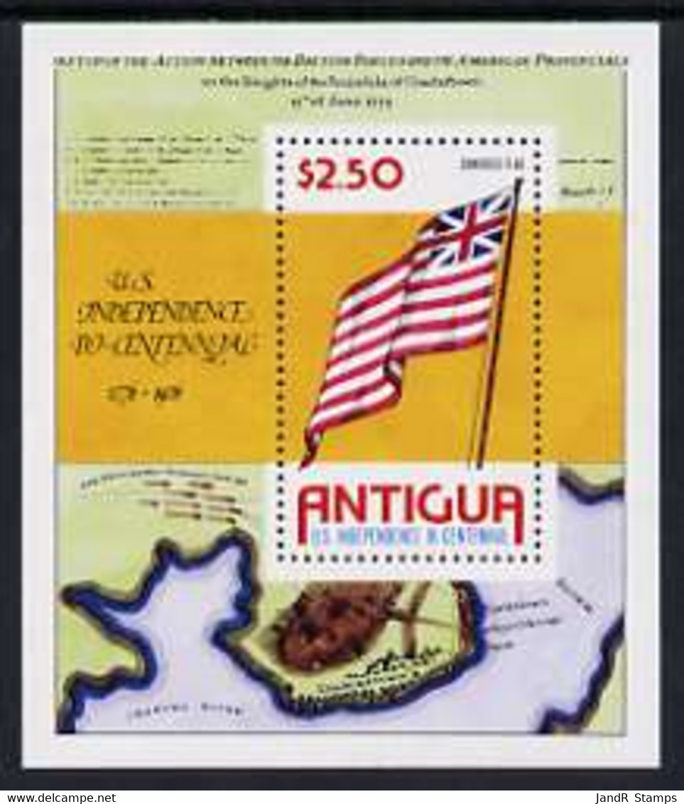 Antigua 1976 USA Bicentenary Perf M/sheet U/m, SG MS 494 - Autres & Non Classés