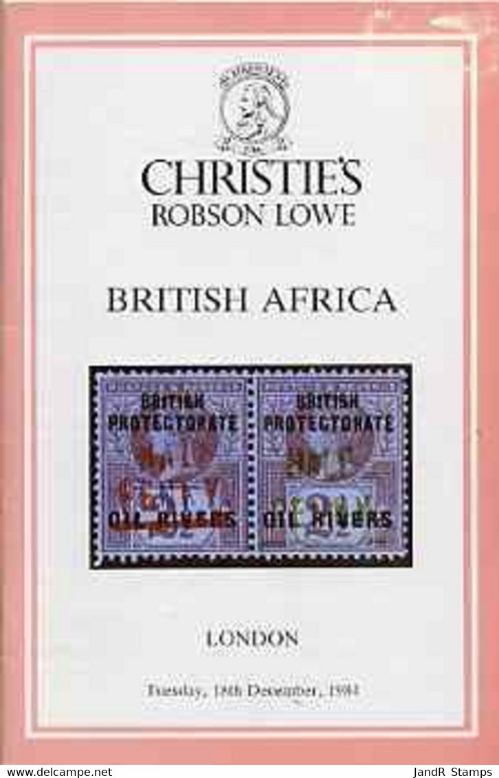 Auction Catalogue - British Africa - Christie's Robson Lowe 18 Dec 1984 - With Prices Realised - Other & Unclassified