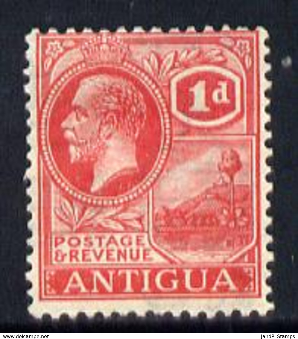 Antigua 1921-29 KG5 Script CA 1d Bright Scarlet Mounted Mint SG 65 - Autres & Non Classés