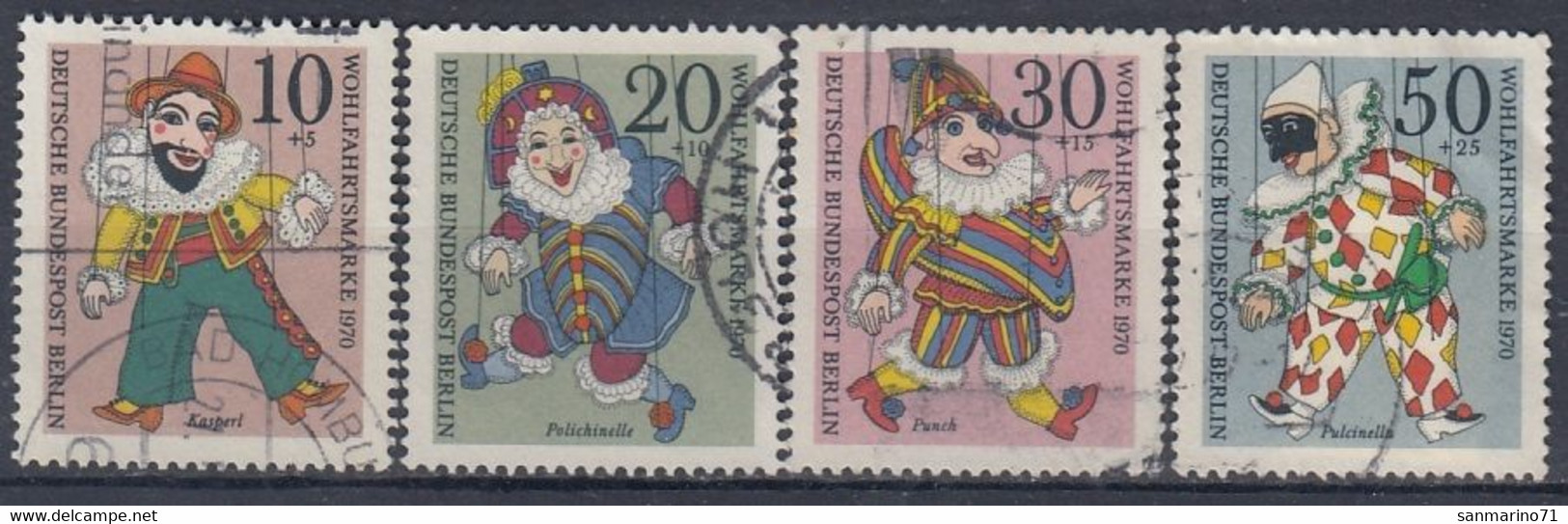 GERMANY Berlin 373-376,used - Puppets