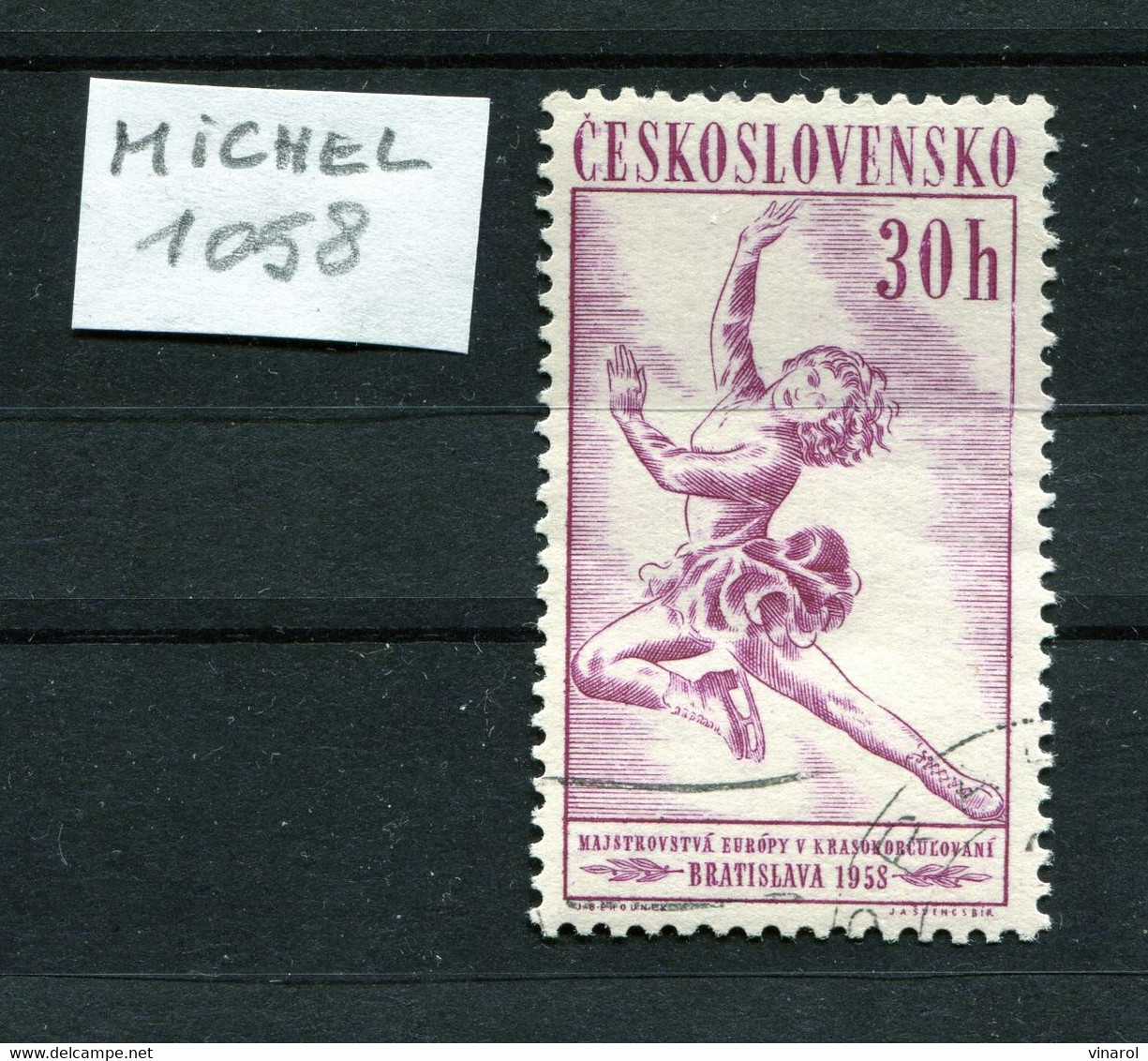 Michel 1058 - Varieté : Pofis 975 DV8/1 - Errors, Freaks & Oddities (EFO)