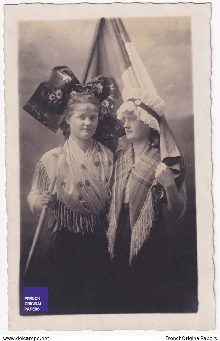 Jolie Carte Postale Photo Originale 1910s Photographie Gerschel Ainé Strasbourg Alsace Femme Alsacienne A49-73 - Strasbourg