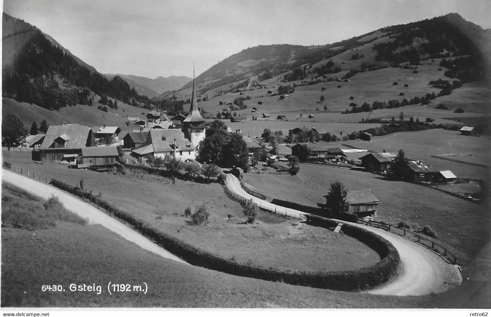 GSTEIG → Ansicht Von Gsteig, Fotokarte Anno 1930 - Gsteig Bei Gstaad