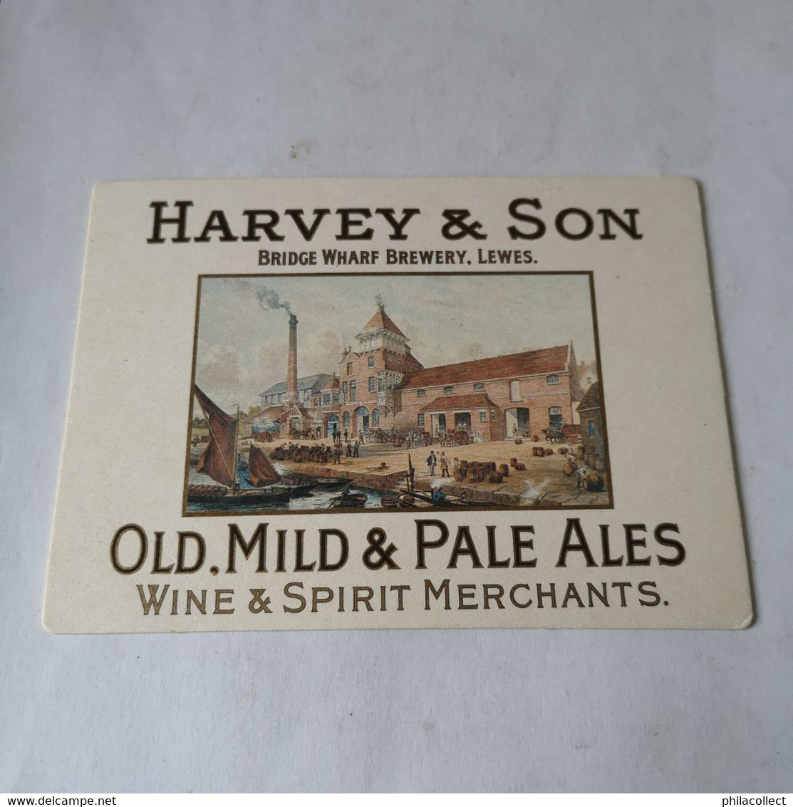 Beer Mat - Viltje // Harvey & Son Beer Mat Of The Year 1990 British Beer Mat Collectors Soc. - Beer Mats