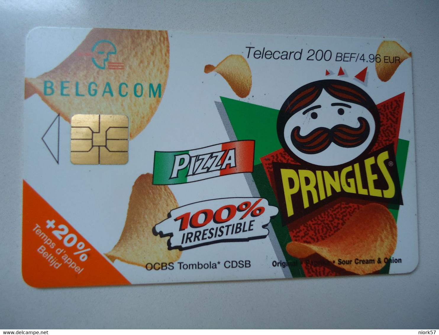 BELGIUM   USED CARDS ADVESTISING  FOOD - Autres & Non Classés