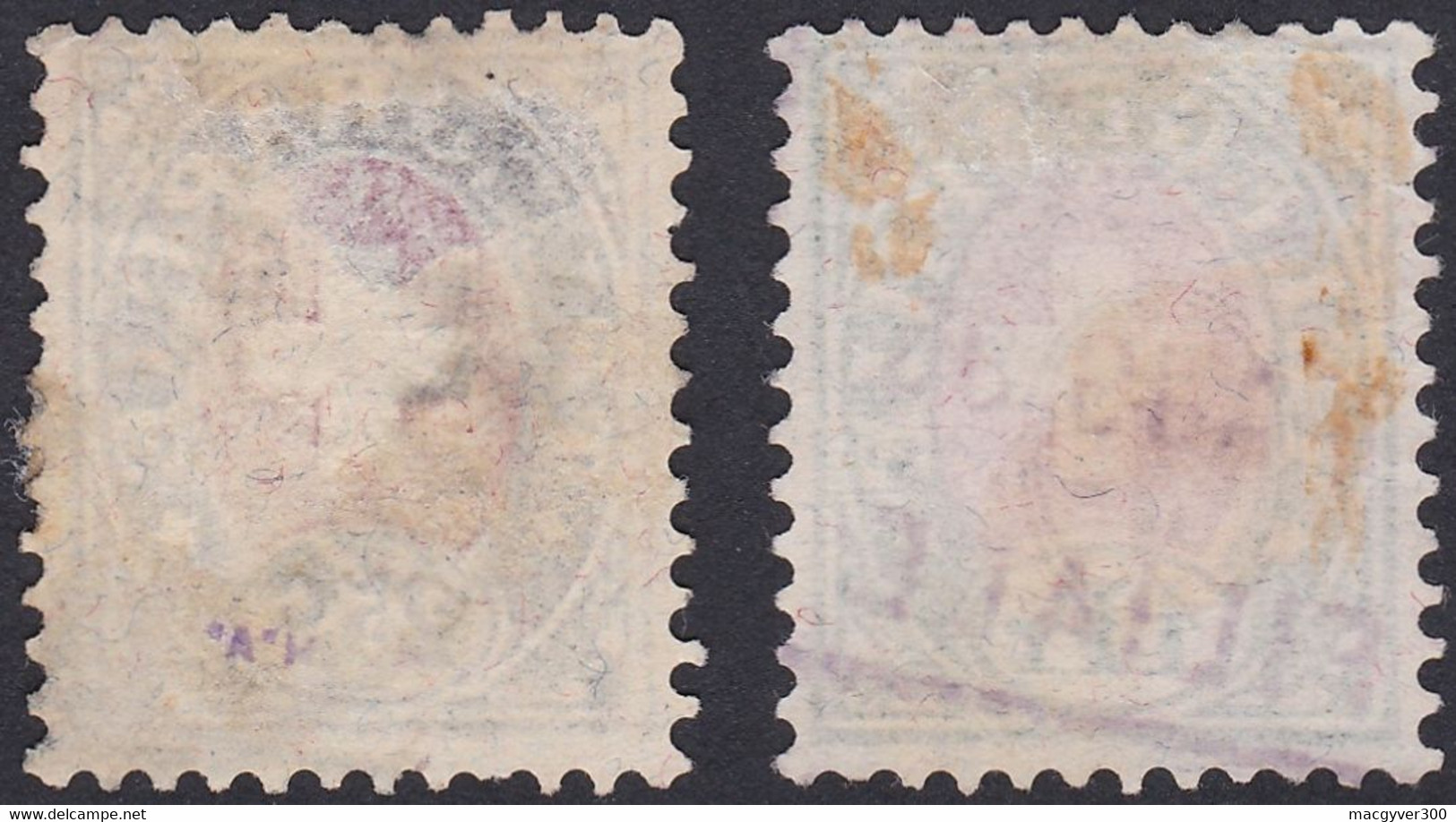 SUISSE, 1868-81,   (Yvert 3-5) - Telegraafzegels