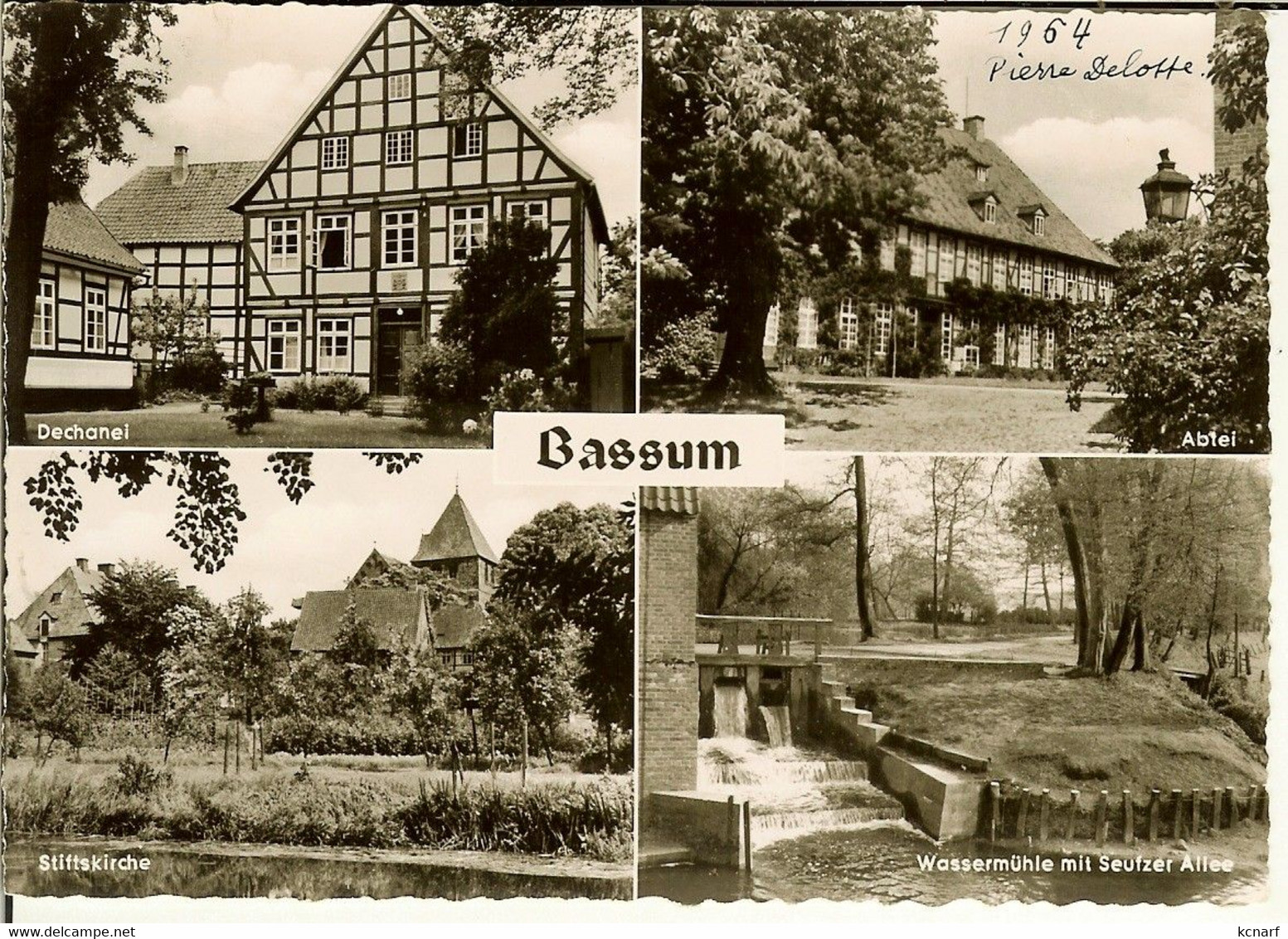 CP De BASSUM " Dechanei , Abtei , Stiftskirche , Wassermühle Mit Seufzer Allee " - Diepholz