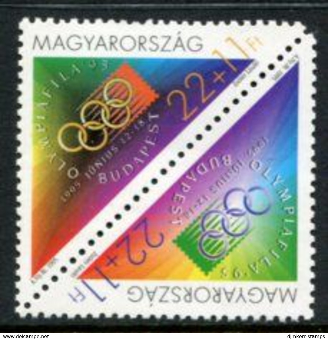 HUNGARY 1995 OLYMPIAFILA Stamp Exhibition MNH / **.  Michel  4347-48 - Ongebruikt