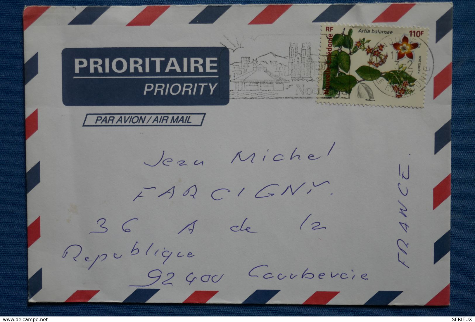 R23 NOUVELLE CALEDONIE BELLE LETTRE 1995 NOUMEA POUR COURBEVOIE FRANCE+ AFFRANCH PLAISANT - Cartas & Documentos