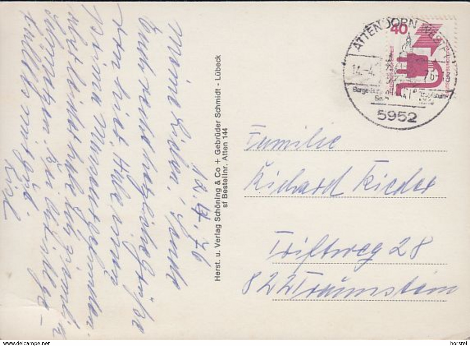 D-57439 Attendorn Im Sauerland - Alte Ansichten - Bahnhof - Nice Stamp - Attendorn