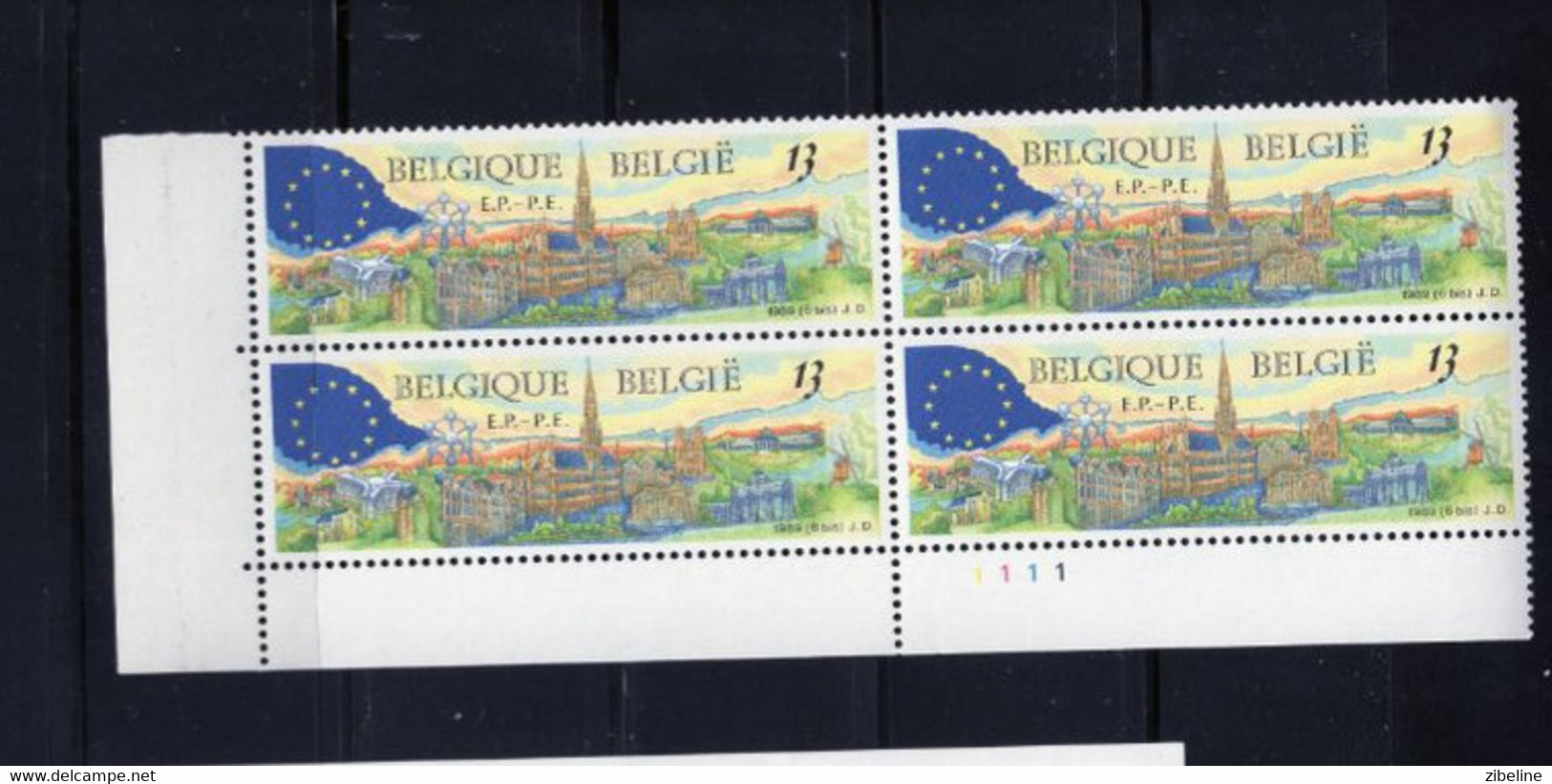 BELGIQUE BELGIE 2326 XX MNH SERIE NUMEROS PLANCHE COMPLETE - Otros & Sin Clasificación