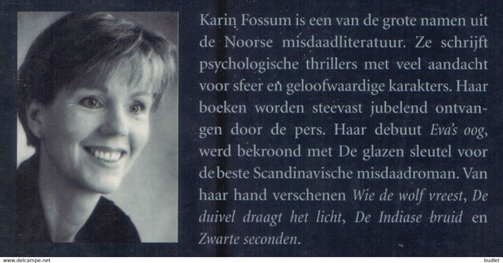 KARIN FOSSUM : ## Kijk Niet Achterom ##  - Detective. - Spionage