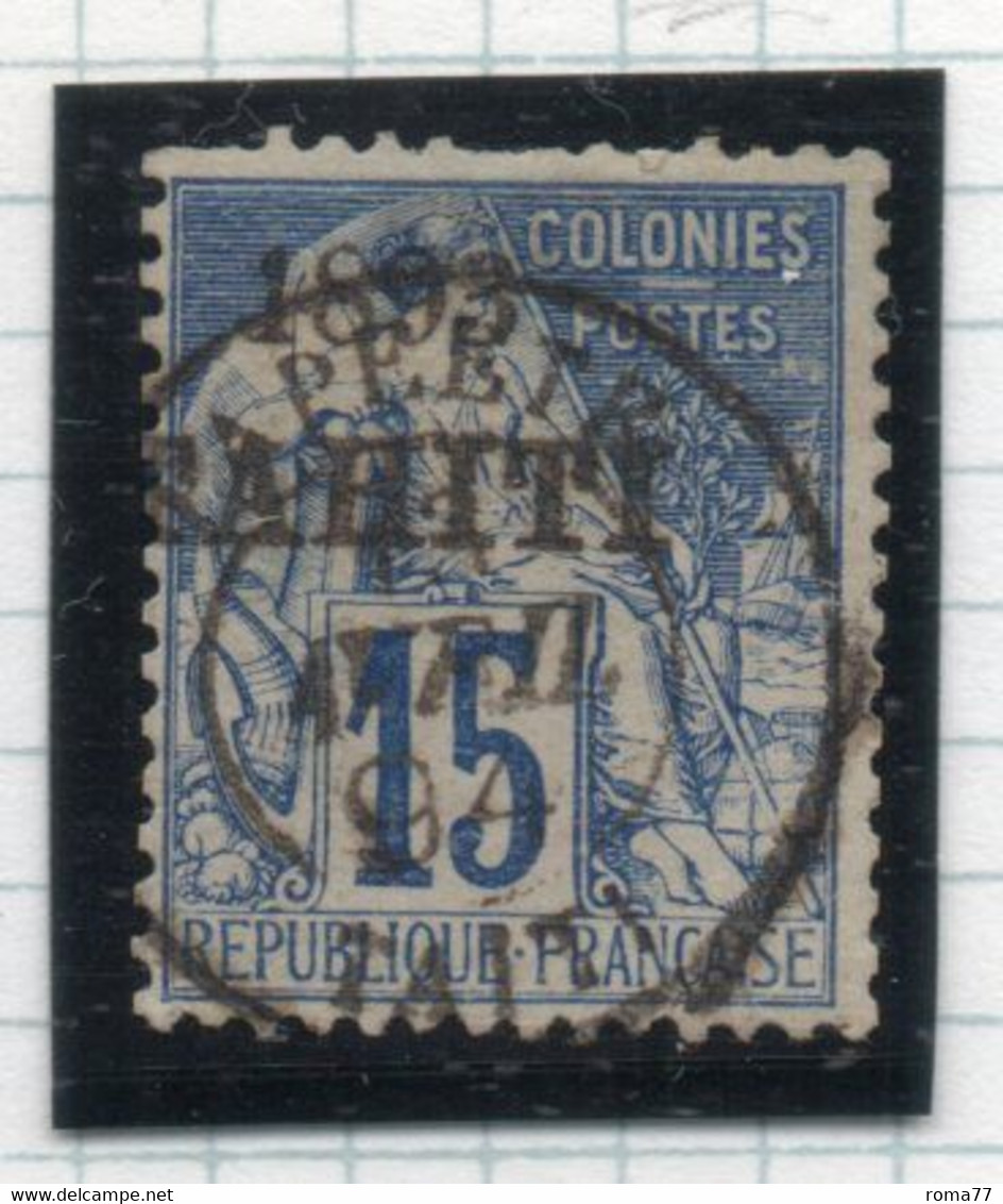 37CRT488 - TAHITI TAITI 1893 , Yvert N. 24 Usato. - Gebraucht