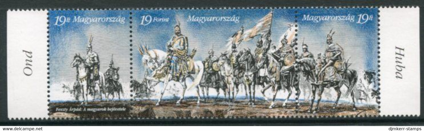 HUNGARY 1994 Magyar Conquest I MNH / **.  Michel 4289-91 - Neufs