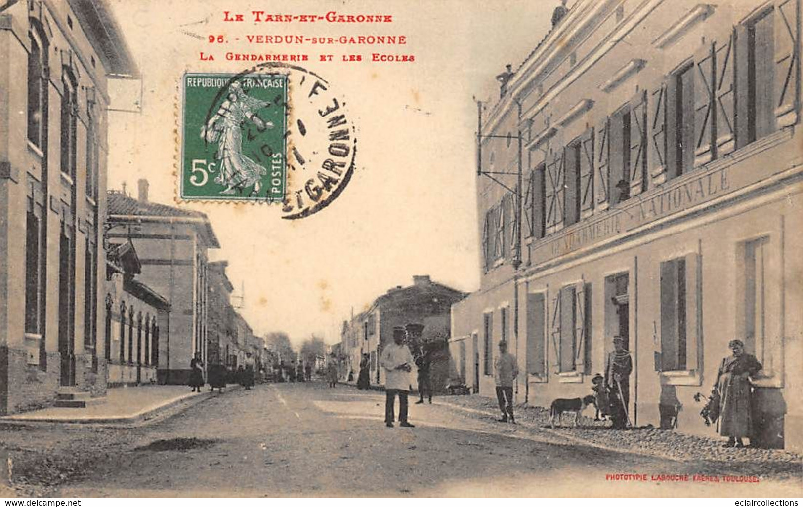 Verdun Sur Garonne          82        La Gendarmerie Et Les écoles          ( Voir Scan) - Verdun Sur Garonne