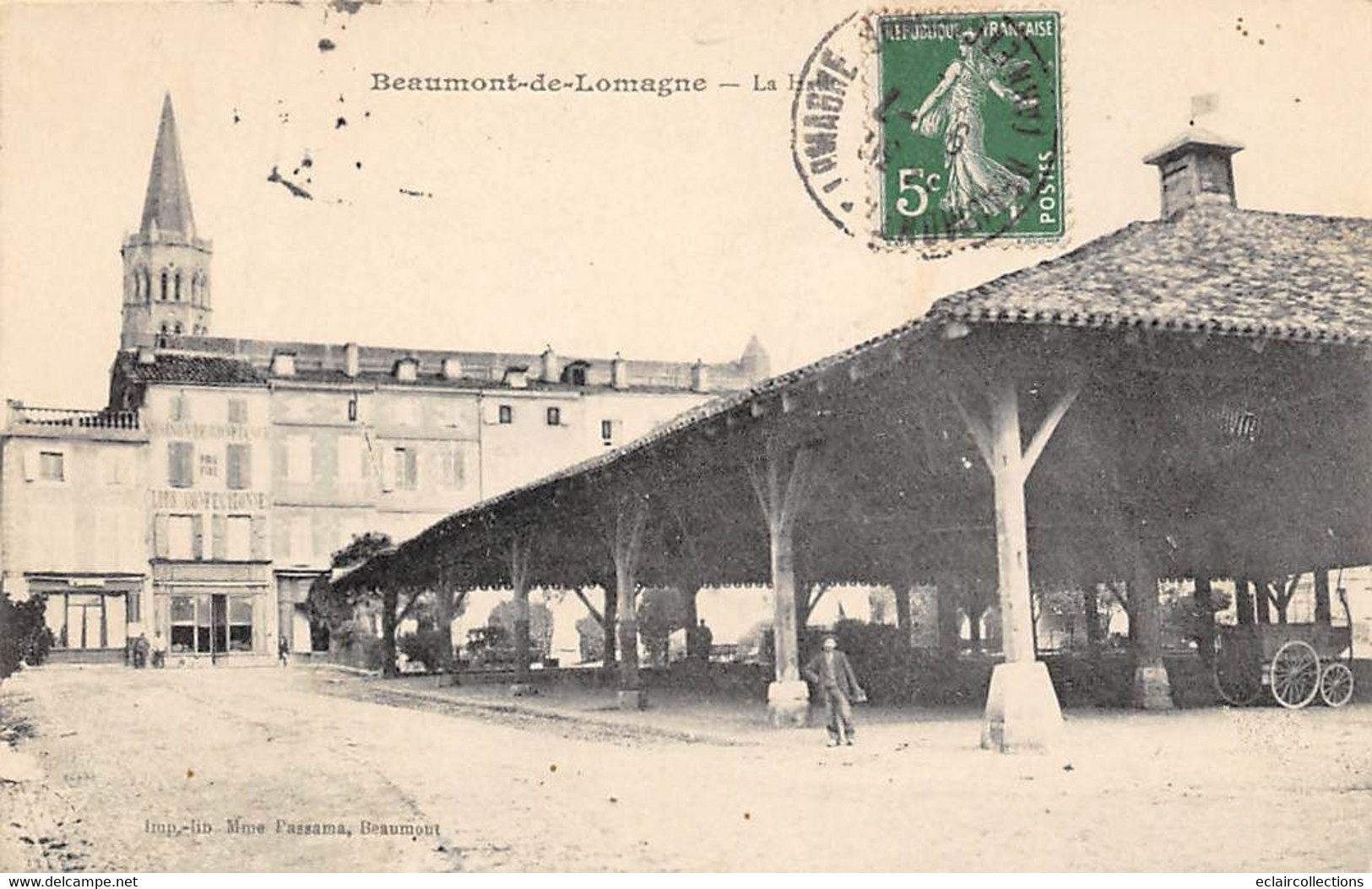 Beaumont En Lomagne         82         La Halle      ( Voir Scan) - Beaumont De Lomagne