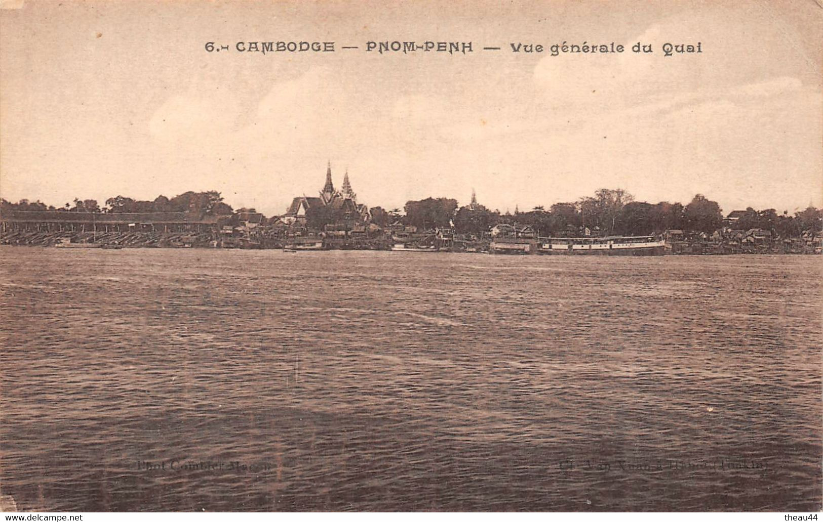 CAMBODGES - PNOM-PENH - Lot De 3 Cartes - Pont De Nagas Et Vat-Phnom - Statue Et Tombeau De Noro-Dom - Cambogia