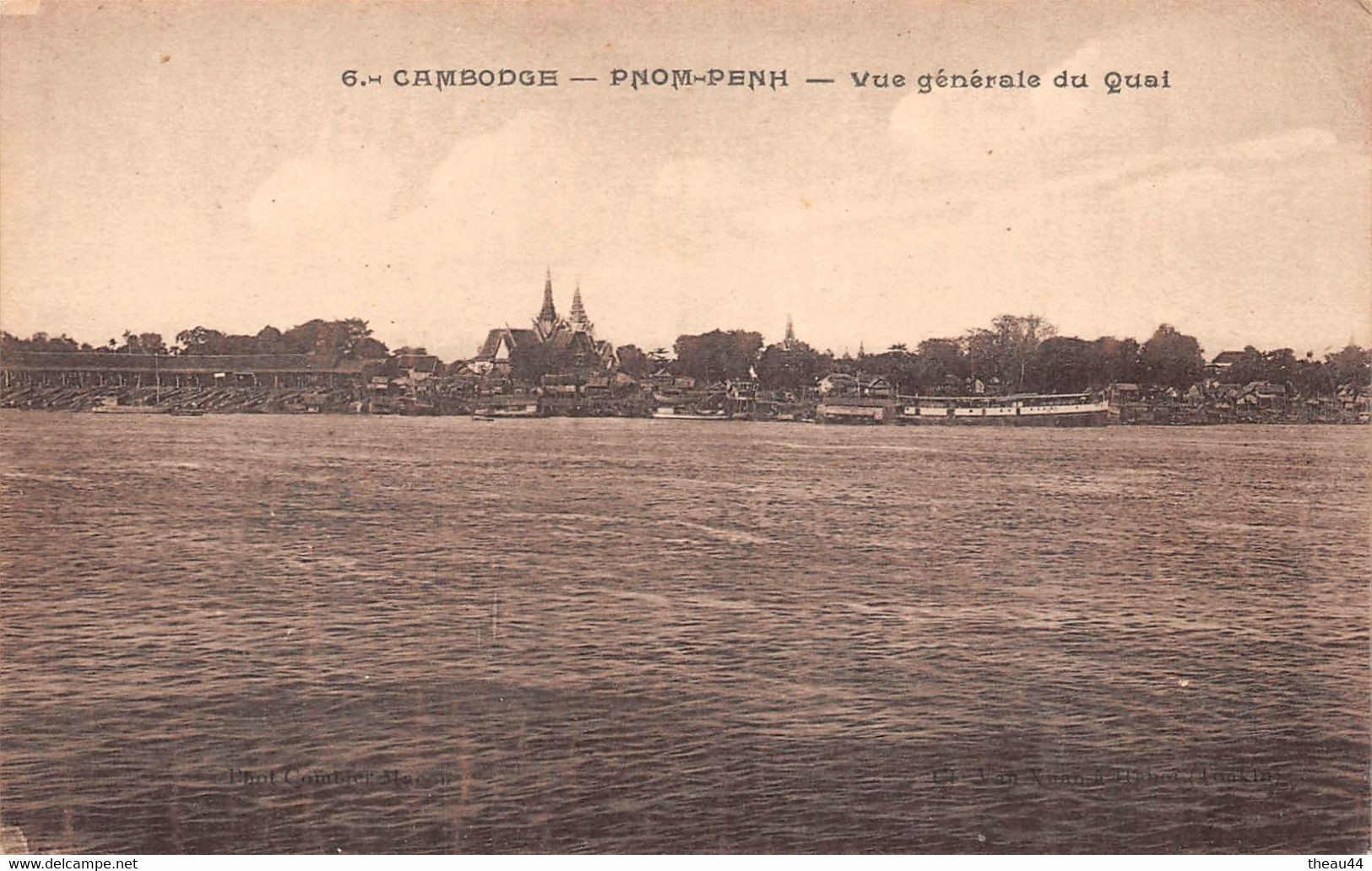 CAMBODGES - PNOM-PENH - Lot De 3 Cartes - Pont De Nagas Et Vat-Phnom - Statue Et Tombeau De Noro-Dom - Cambodge