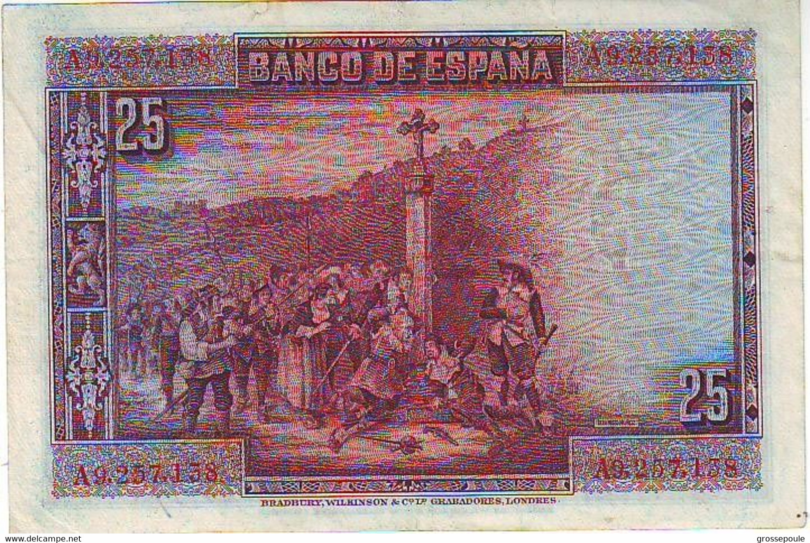 ESPAGNE - 25 PESETAS DU 15 AOUT 1928 - SERIE A -  ETAT SUP+ - 50 Pesetas