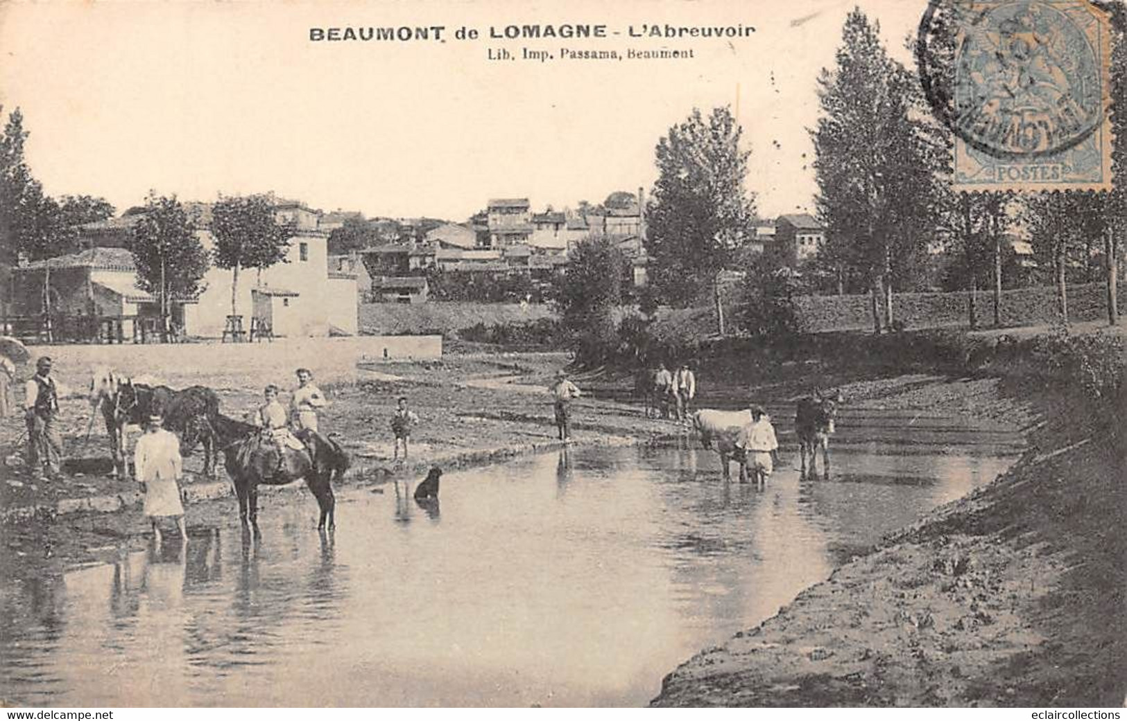Beaumont En Lomagne       82       L'Abreuvoir            ( Voir Scan) - Beaumont De Lomagne