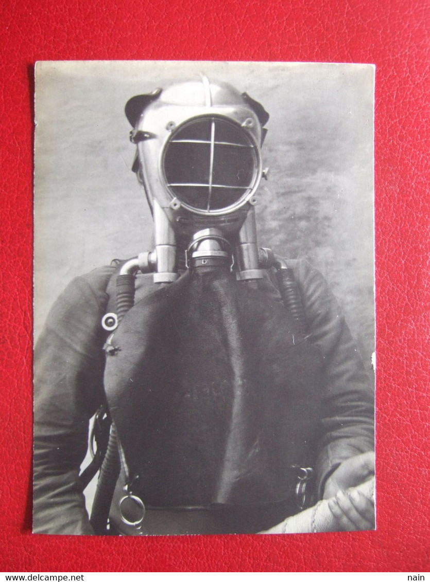 SCAPHANDRIER - CARTE PHOTO 12.5 X 9 -  Bien Regarder  Les Scans - " TRES RARE " ----- - Altri & Non Classificati