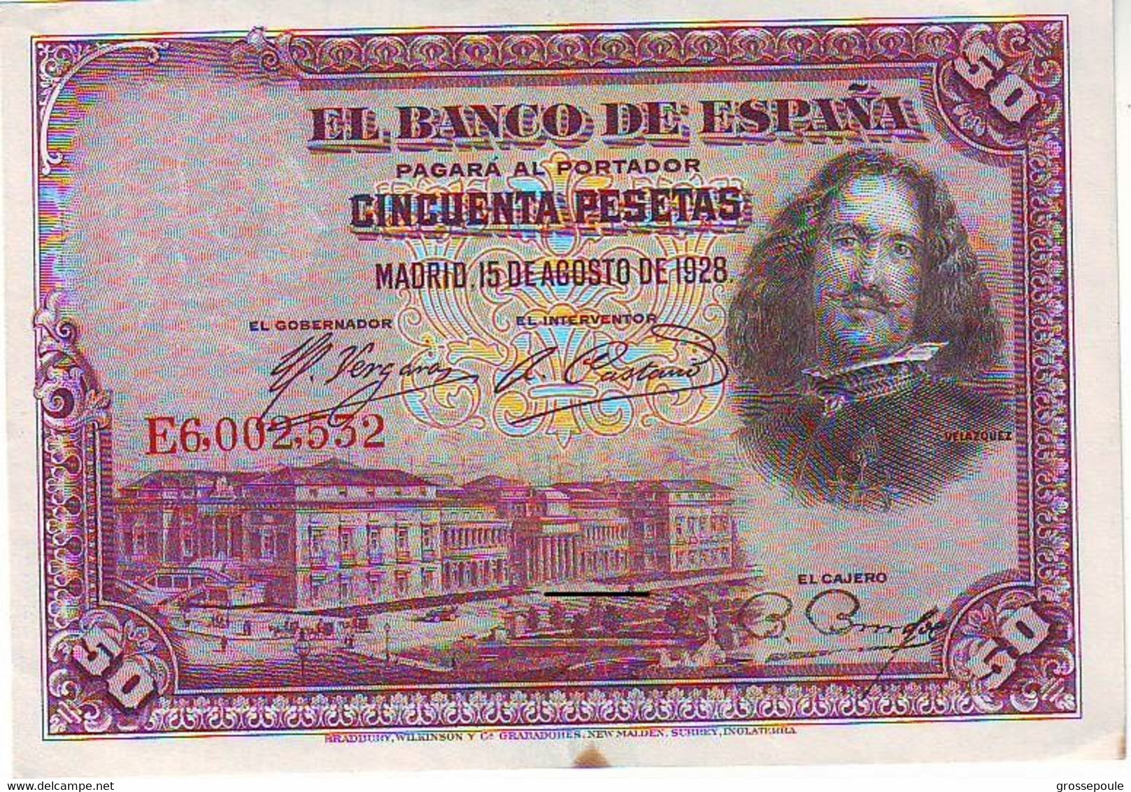 ESPAGNE - 50  PESETAS DU 15 AOUT 1928 - Très Bel état - - 50 Pesetas