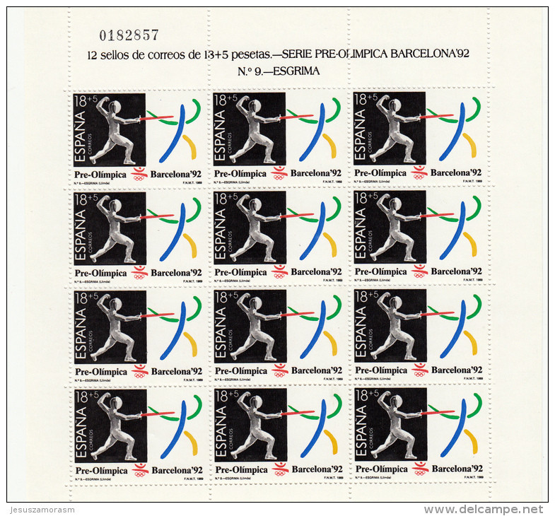 España Nº 3025 Al 3027 En Minipliegos De 12 Series - Hojas Completas