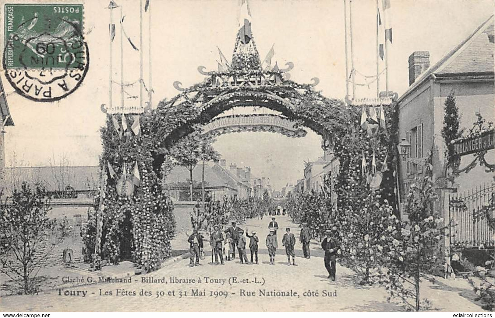 Toury              28        Fêtes Du 31 Mai 1909 . Rue Nationale Côté Sud         N° 507     ( Voir Scan) - Altri & Non Classificati