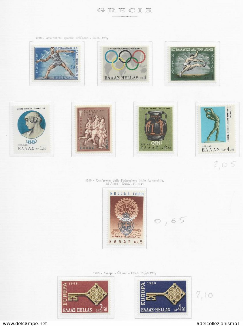 95589) GRECIA - LOTTO DI FRANCOBOLLI-MNH** - Other & Unclassified