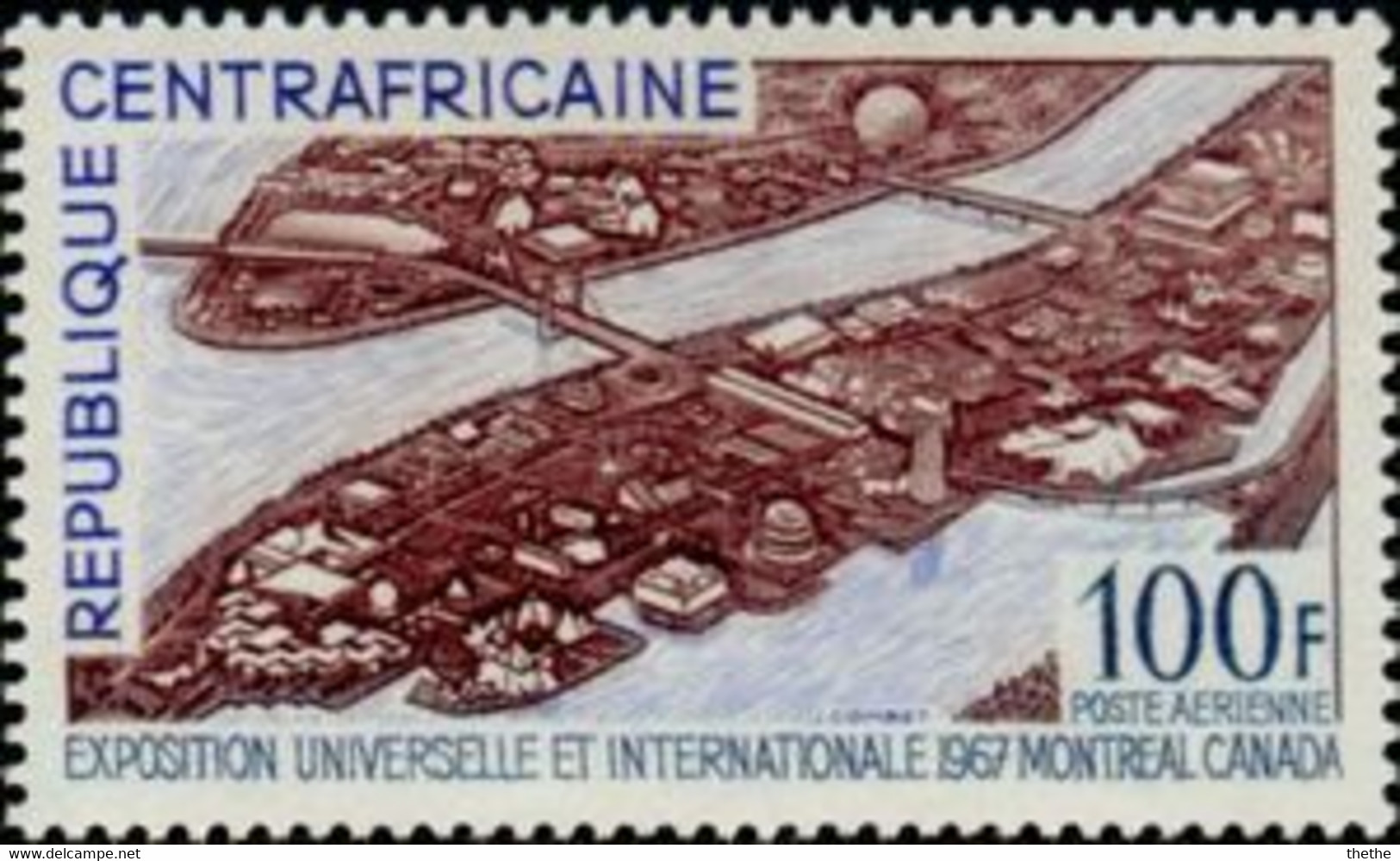 CENTRAFRICAINE - Exposition Internationale De Montréal (Canada) - 1967 – Montréal (Canada)