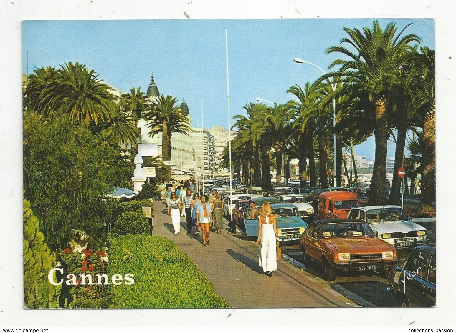 Cp,  Automobiles , 06,CANNES , La CROISETTE , Voyagée 1978 - Voitures De Tourisme
